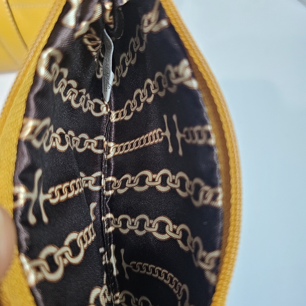 Tignanello Yellow Women's Purse Handbag Messanger Bag Leather - Picture 6 of 16